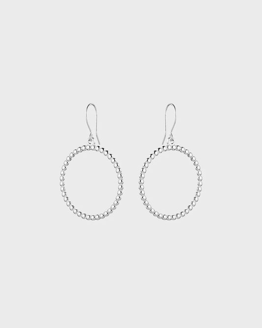 Circle of Light Silver Earrings