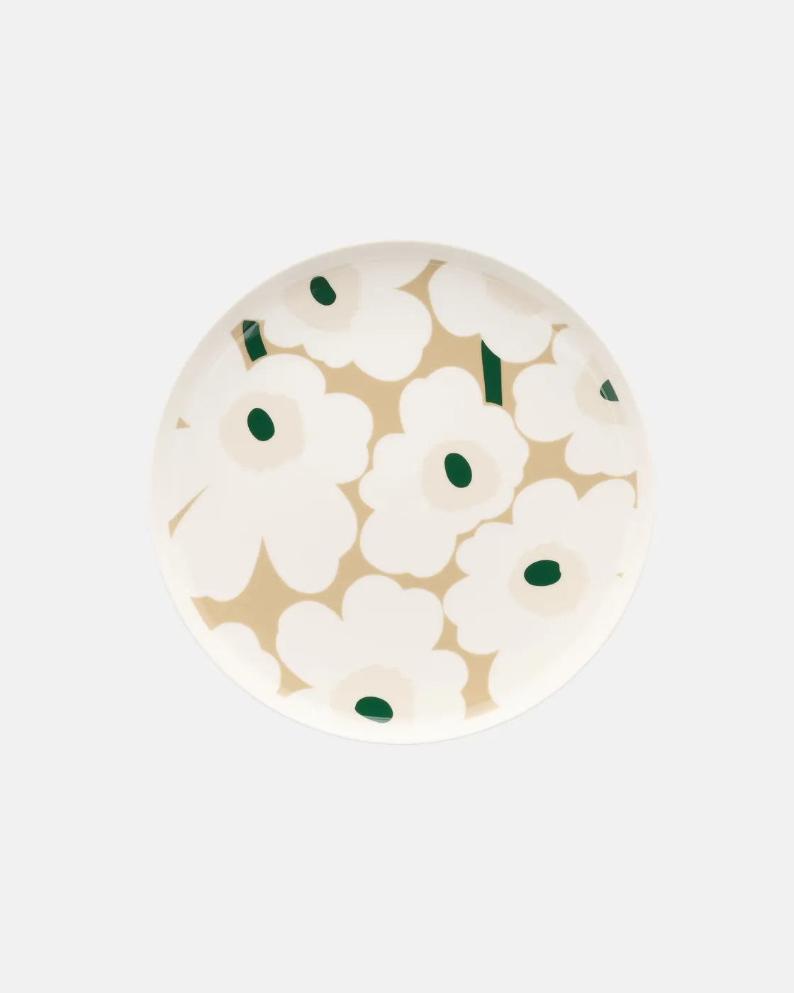 Unikko Plate 25cm | Sand and Beige