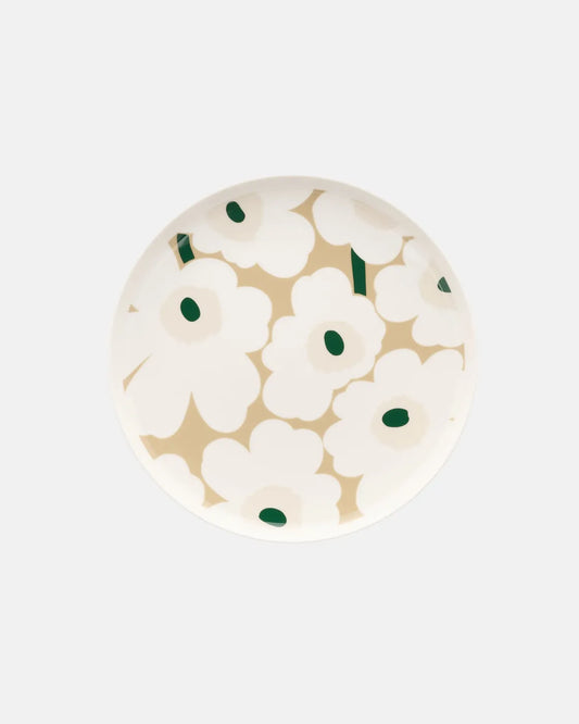 Unikko Plate 25cm | Sand and Beige