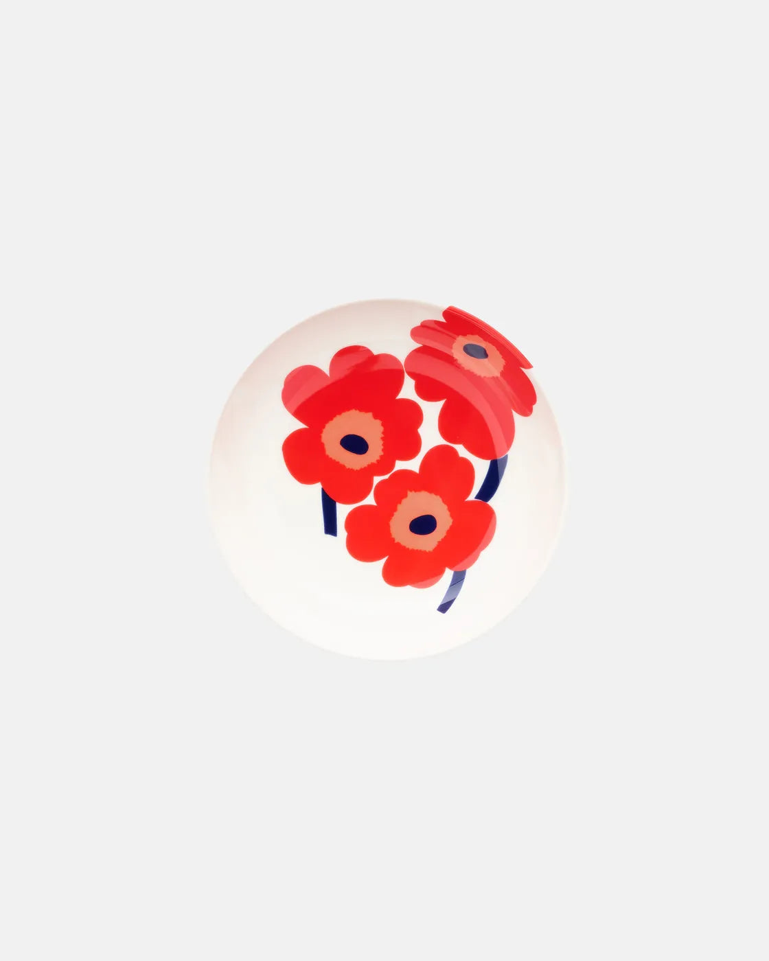 Oiva Unikko Deep Plate 16cm | Red