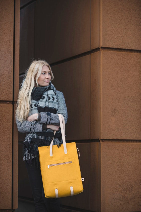 Laukku - Wool Felt Bag - Grey