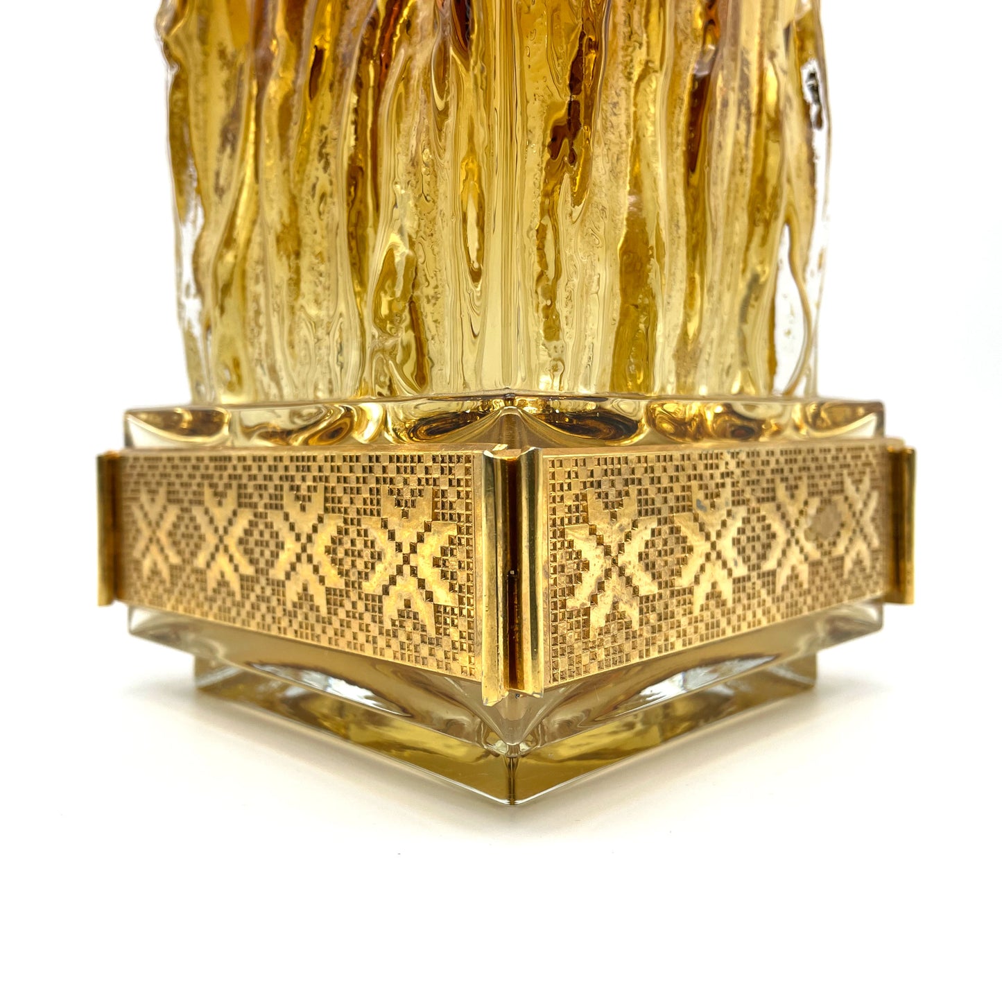 Vintage Kumela "Liekki" Amber Art Glass Vase – Eino Wänni, Finland