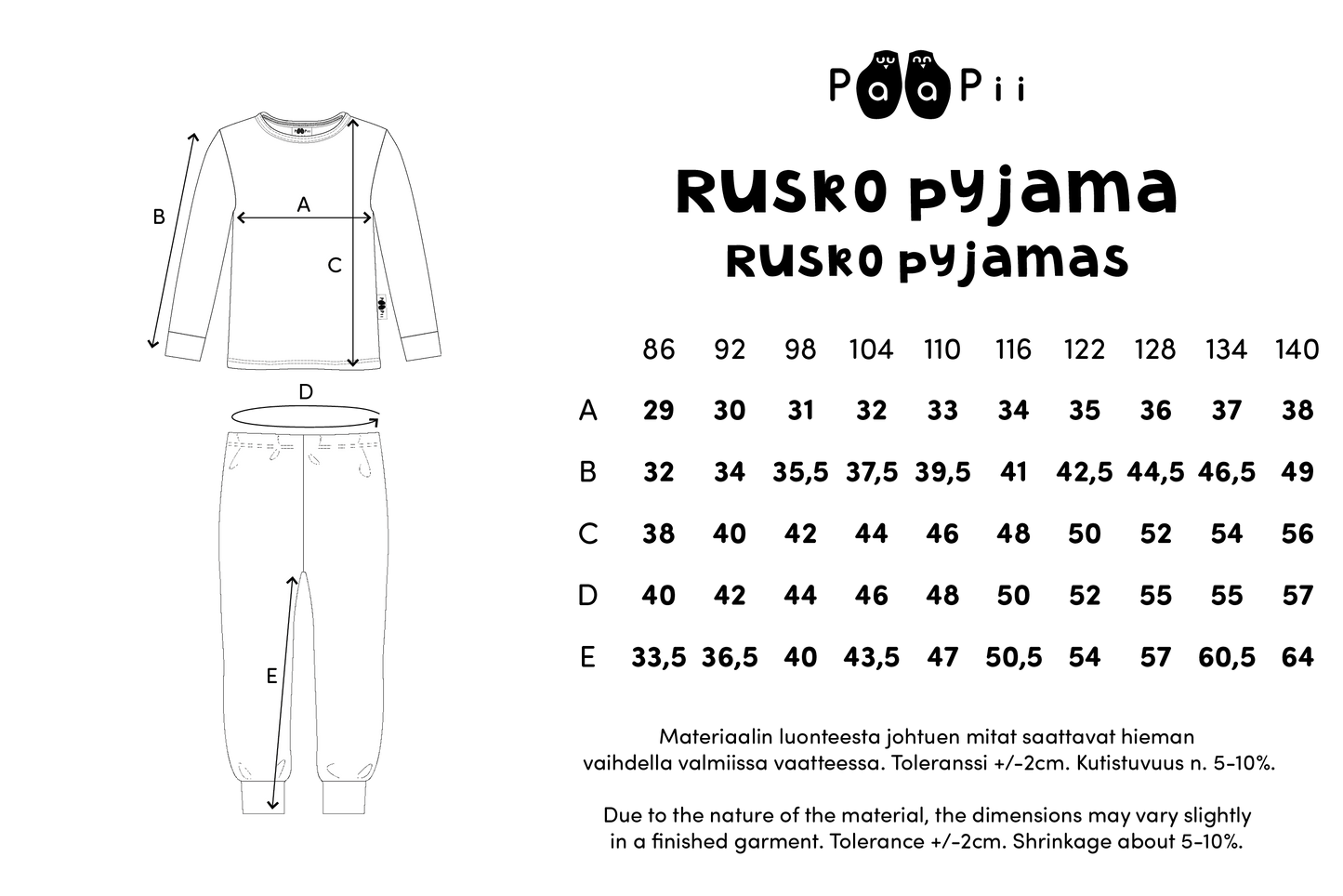 RUSKO pyjamas, Vintage cars, light blue and orange