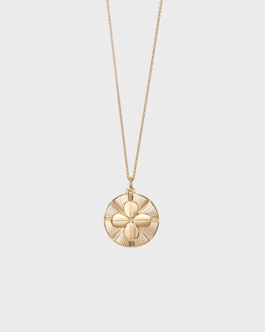 Amulet pendant Four-leaf Clover Bronze
