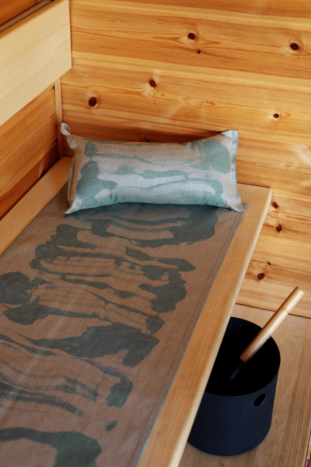 Savu Sauna Pillow Linen-Green