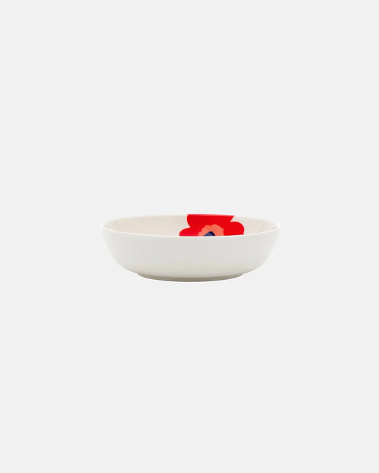 Oiva Unikko Deep Plate 16cm | Red