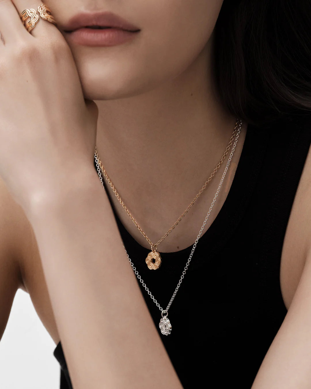 Maiden of the North silver pendant