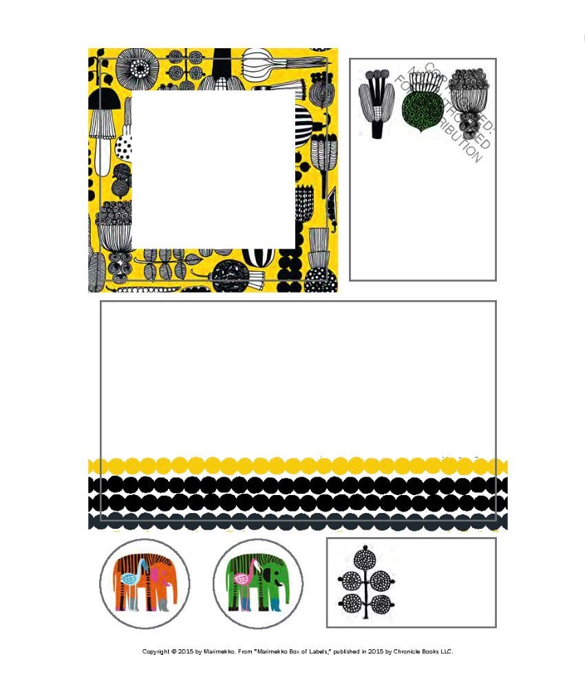 Marimekko Box of Labels