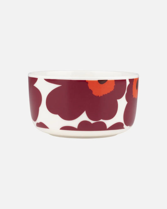 Unikko Bowl, 5dl, Burgundy