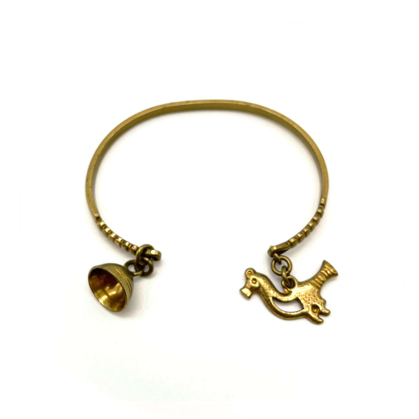 Vintage Kalevala Bronze Lintunen Bracelet c. 1950s