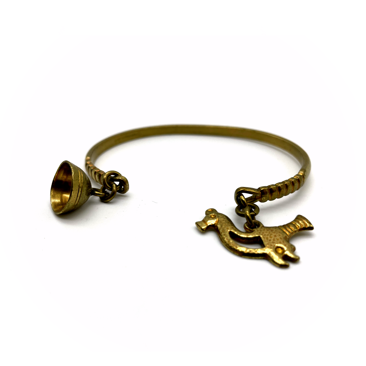 Vintage Kalevala Bronze Lintunen Bracelet c. 1950s