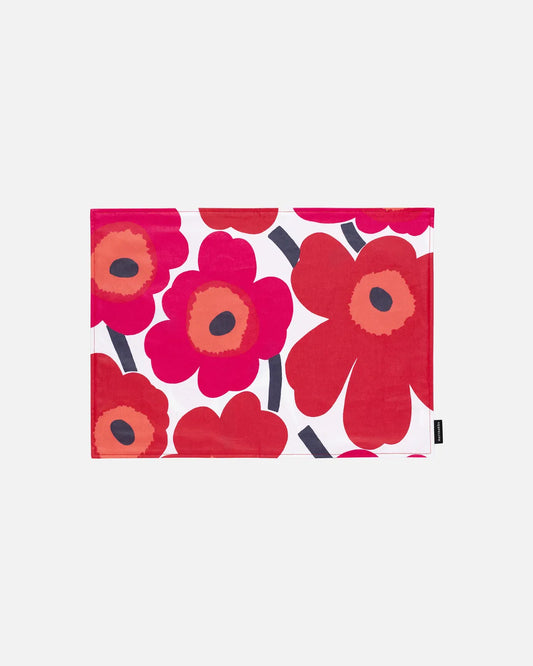 Red Pieni Unikko Acrylic Coated Cotton Placemat