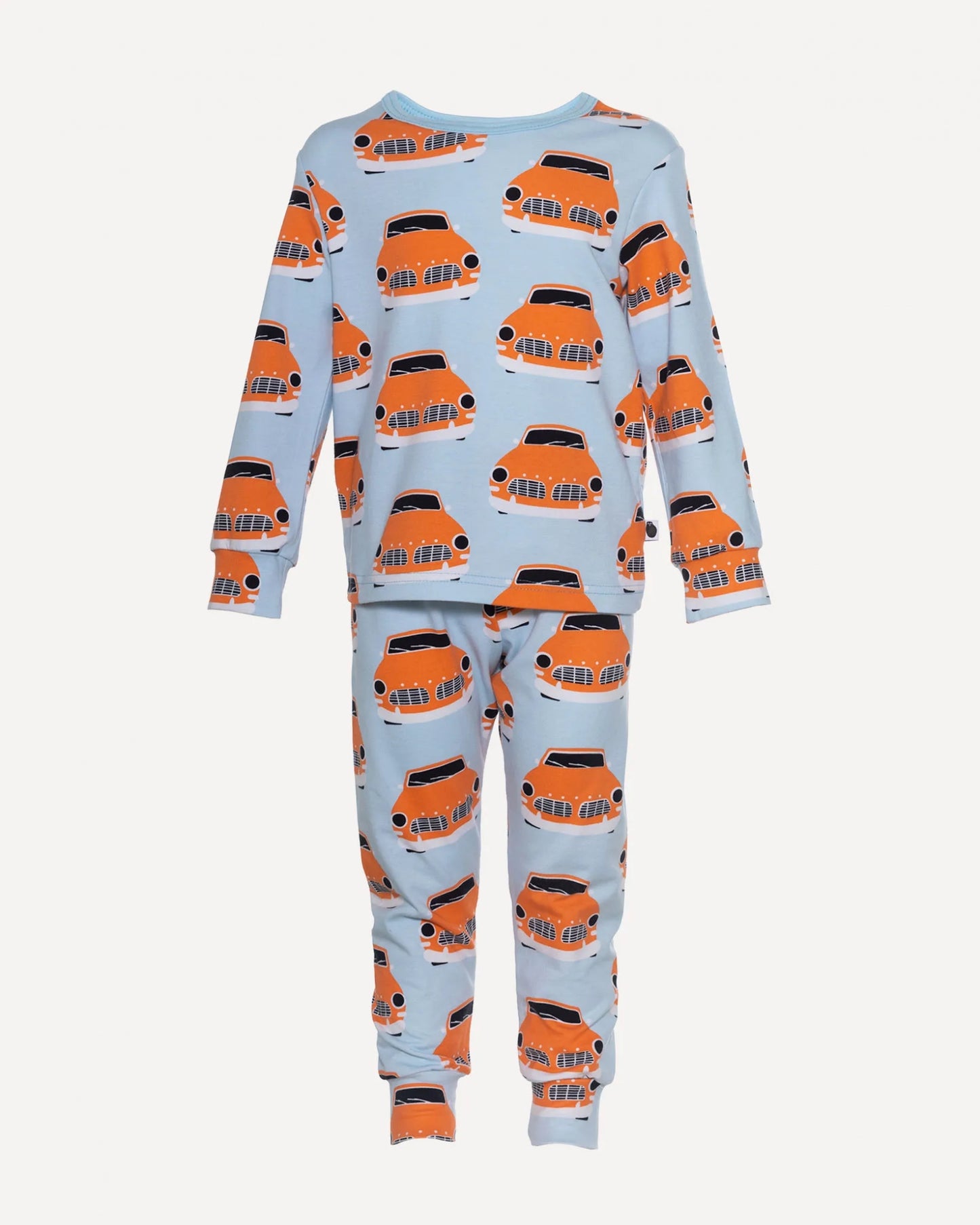 RUSKO pyjamas, Vintage cars, light blue and orange