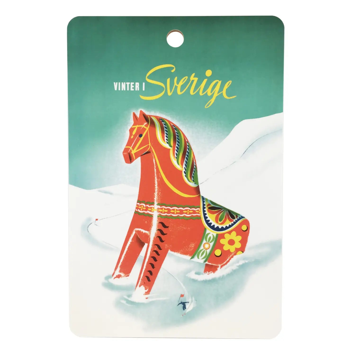 Winter Dalahorse, Cutting Board/Serving Platter