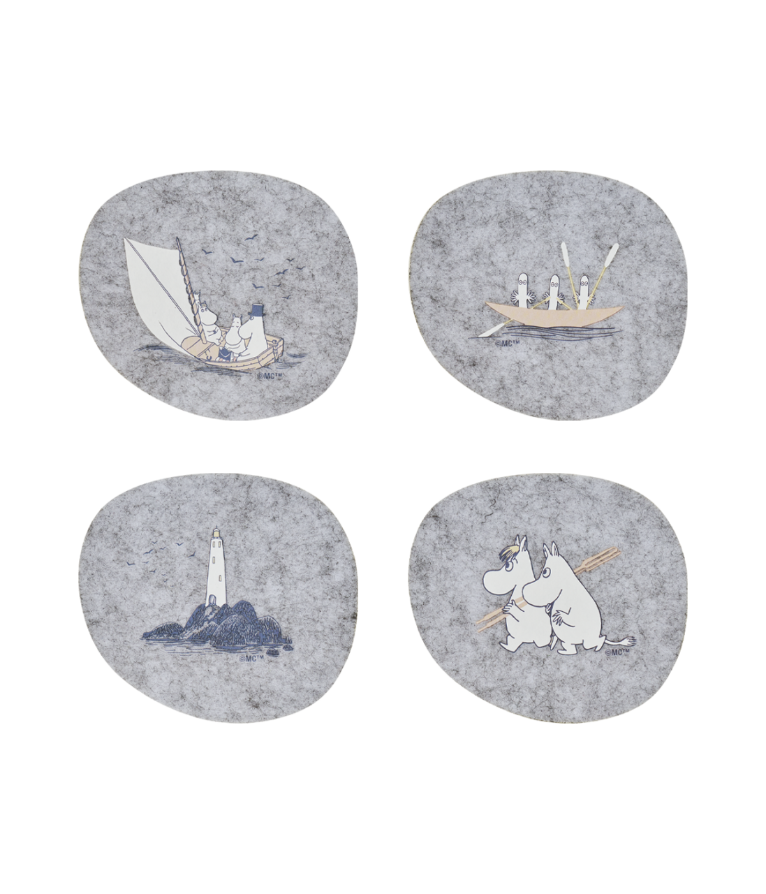 Moomin Sailors - Coaster 4 pack