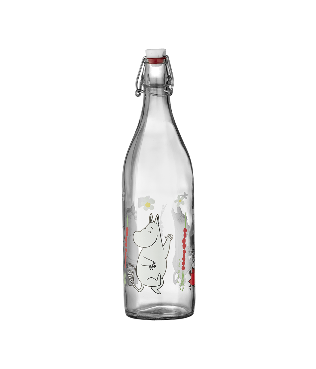 Moomin Wild Strawberries Glass Bottle