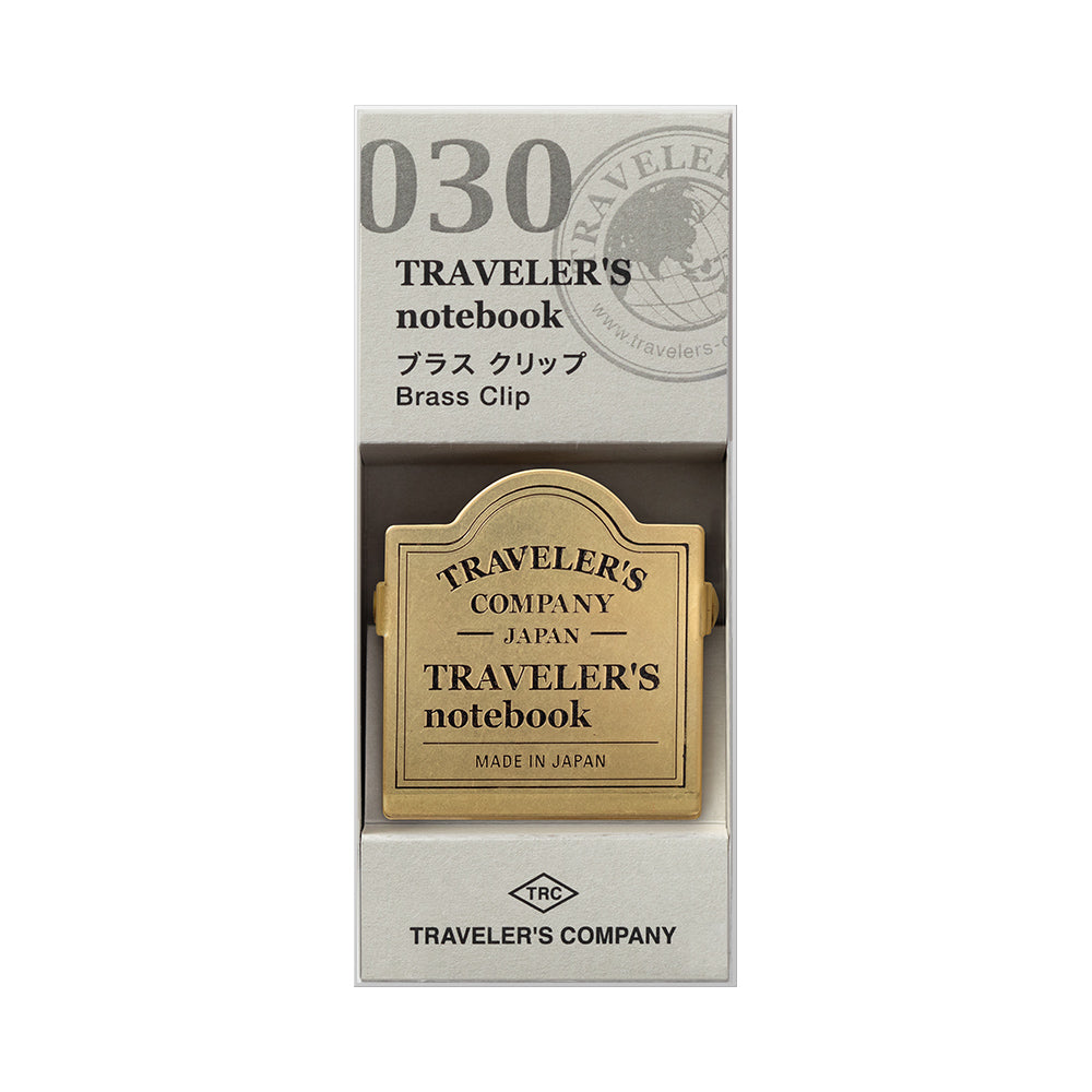 Traveler’s Notebook Brass Clip - TRC Logo