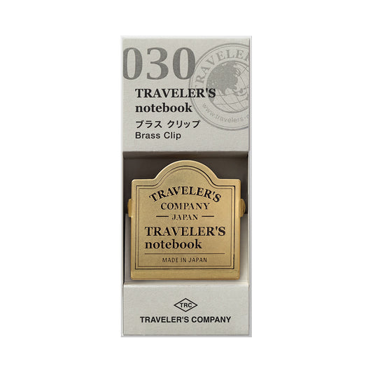 Traveler’s Notebook Brass Clip - TRC Logo