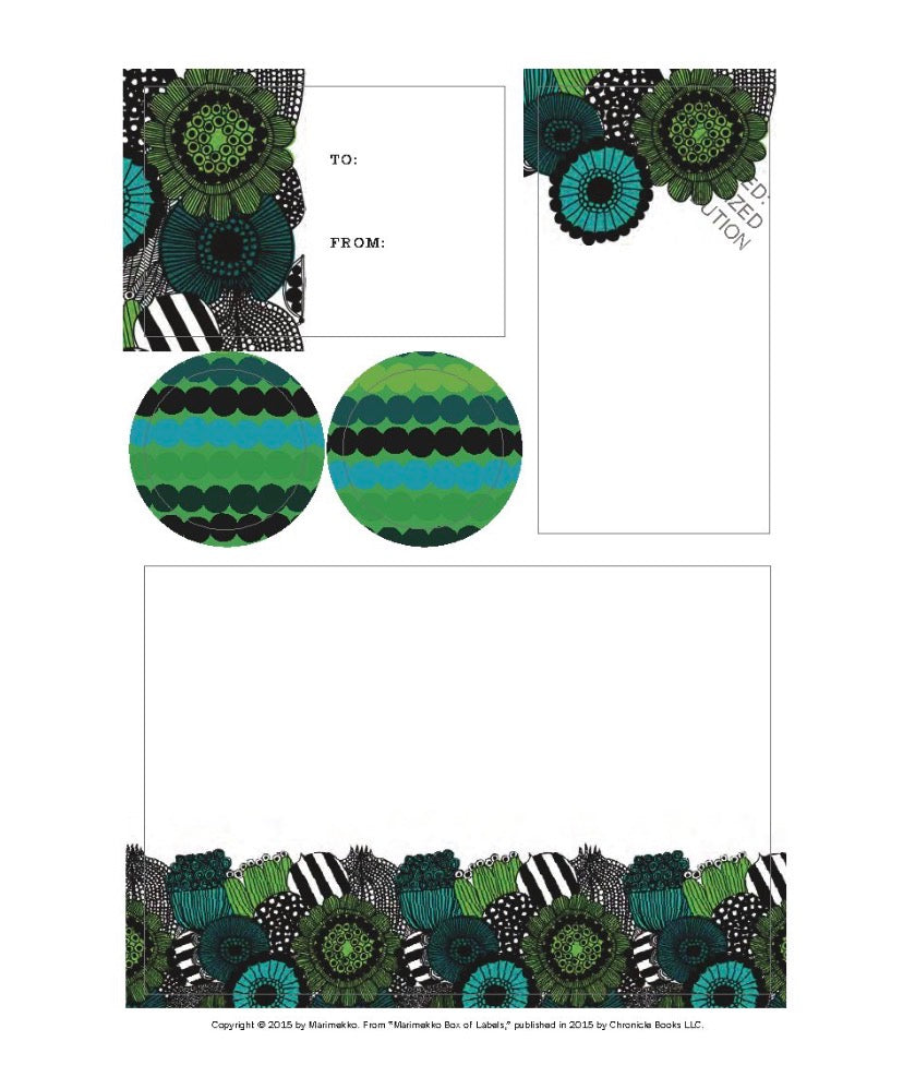 Marimekko Box of Labels