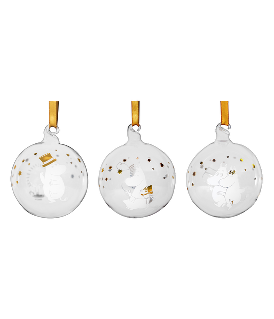 Moomin Christmas Ball Ornament Set of 3