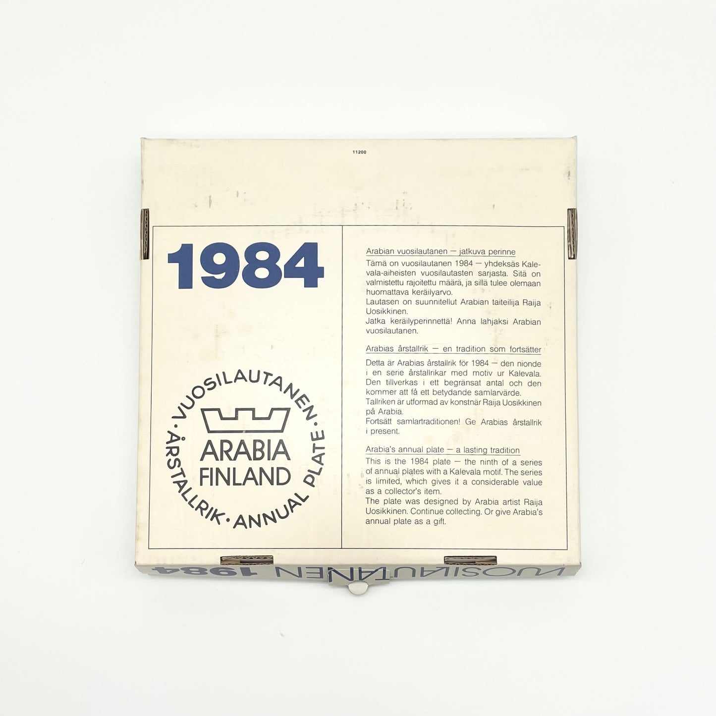 Arabia Finland 1984 Annual Plate - Kalevala Series