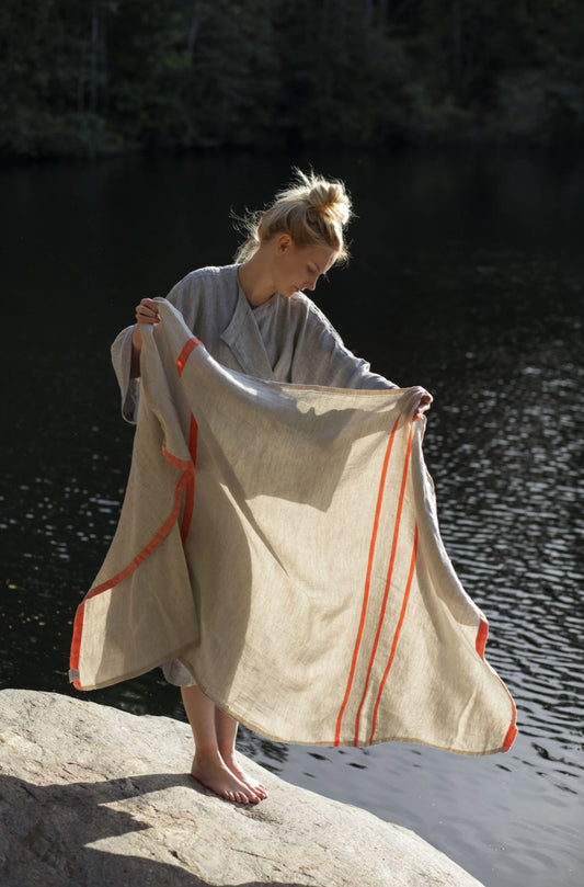 USVA Large Linen Bath Towel