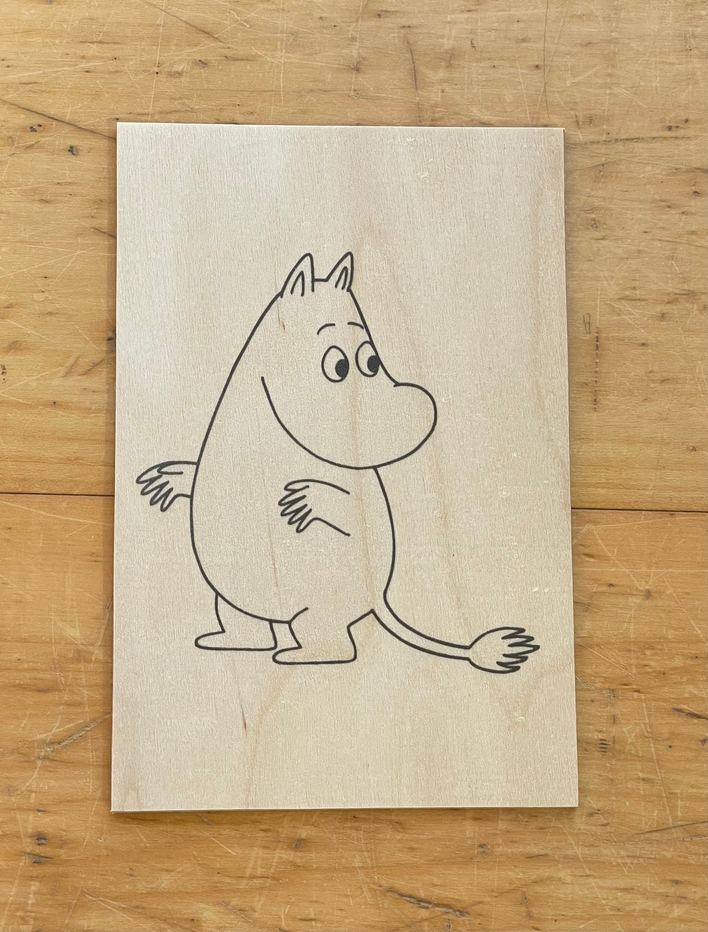 Moomin Wooden Postcard