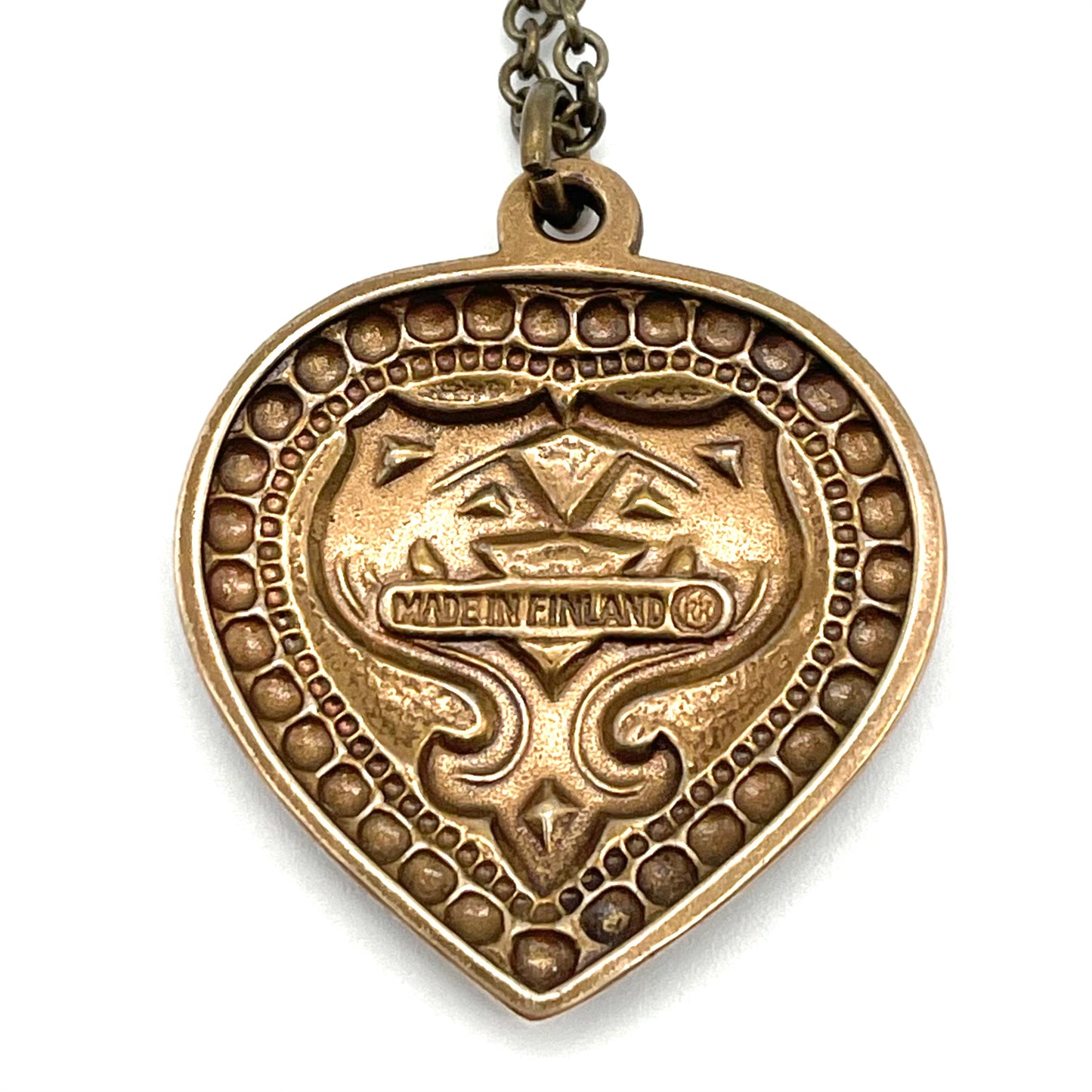 Vintage Kalevala Koru Aarrekääty Pendant | Bronze