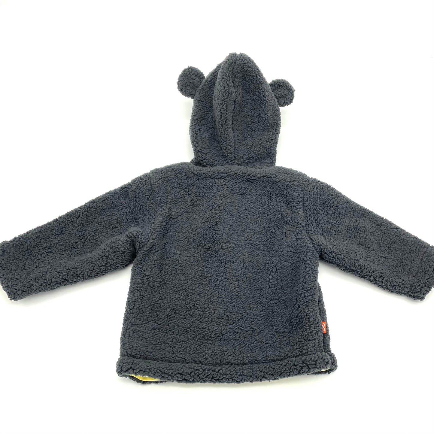 Magnetic Bears Grey Fleece Hooded Baby Jacket