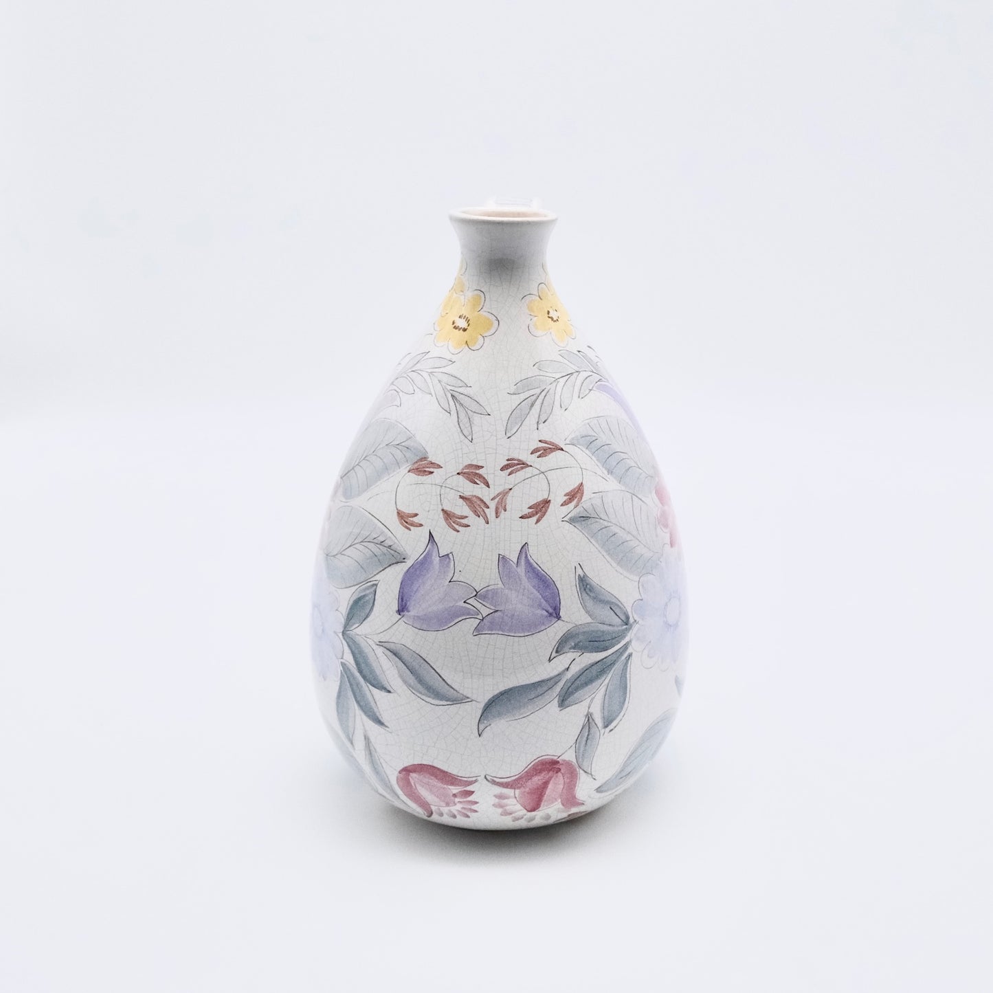 Vintage Arabia Jug/Vase by Hilkka-Liisa Ahola — Hand-Painted Florals, Finland (26 cm)