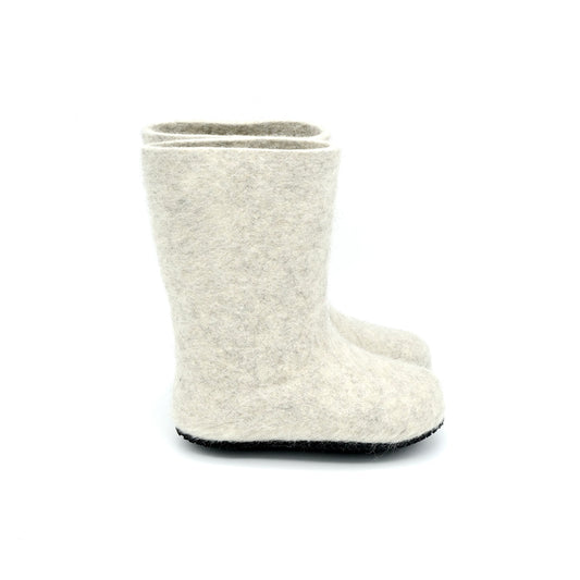 Children’s Felt Boots - Steel Grey