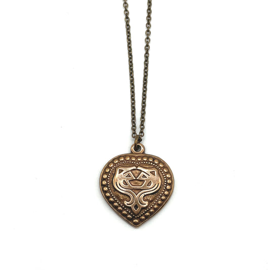 Vintage Kalevala Koru Aarrekääty Pendant | Bronze