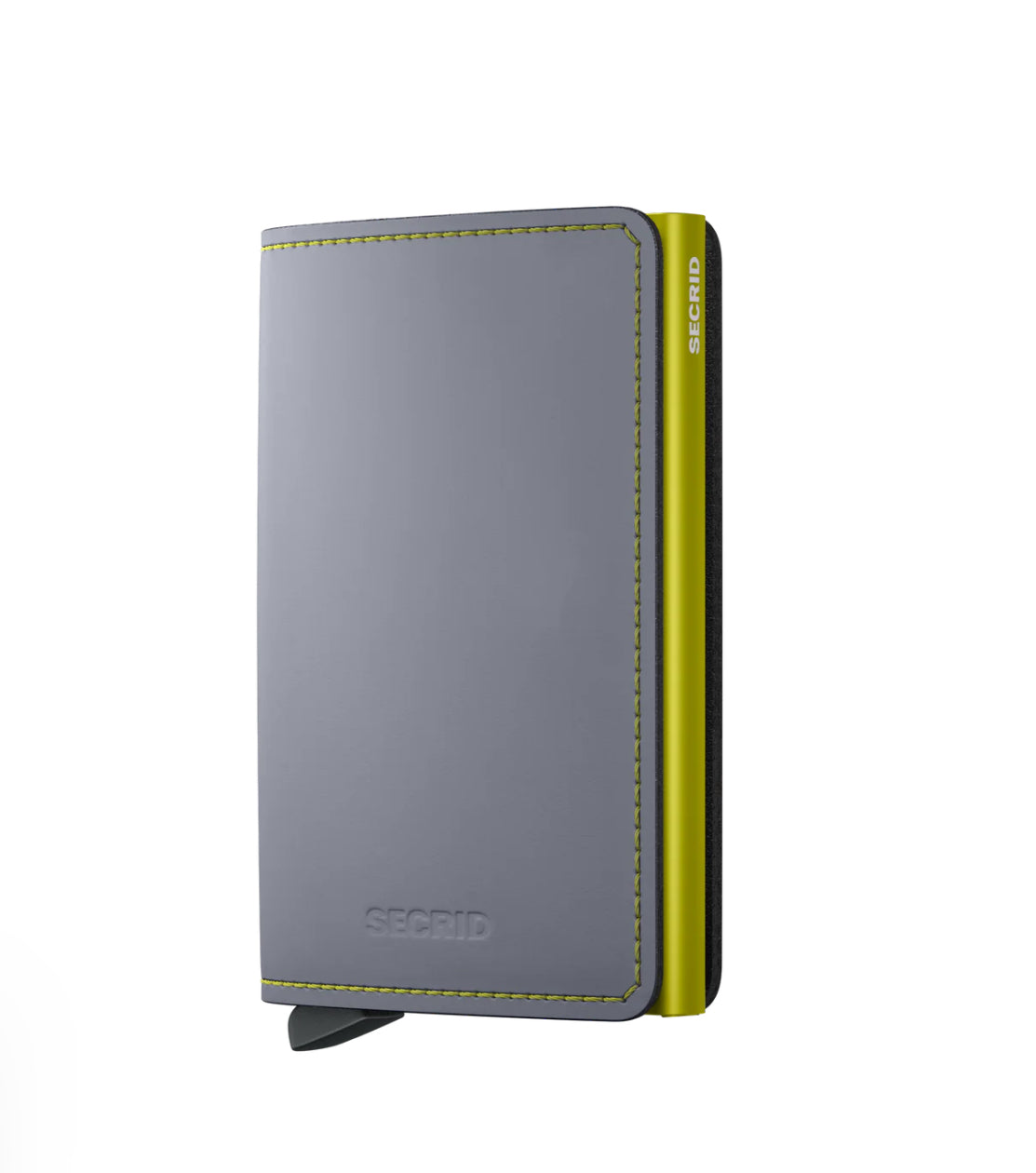 Slimwallet  Matte Grey & Lime