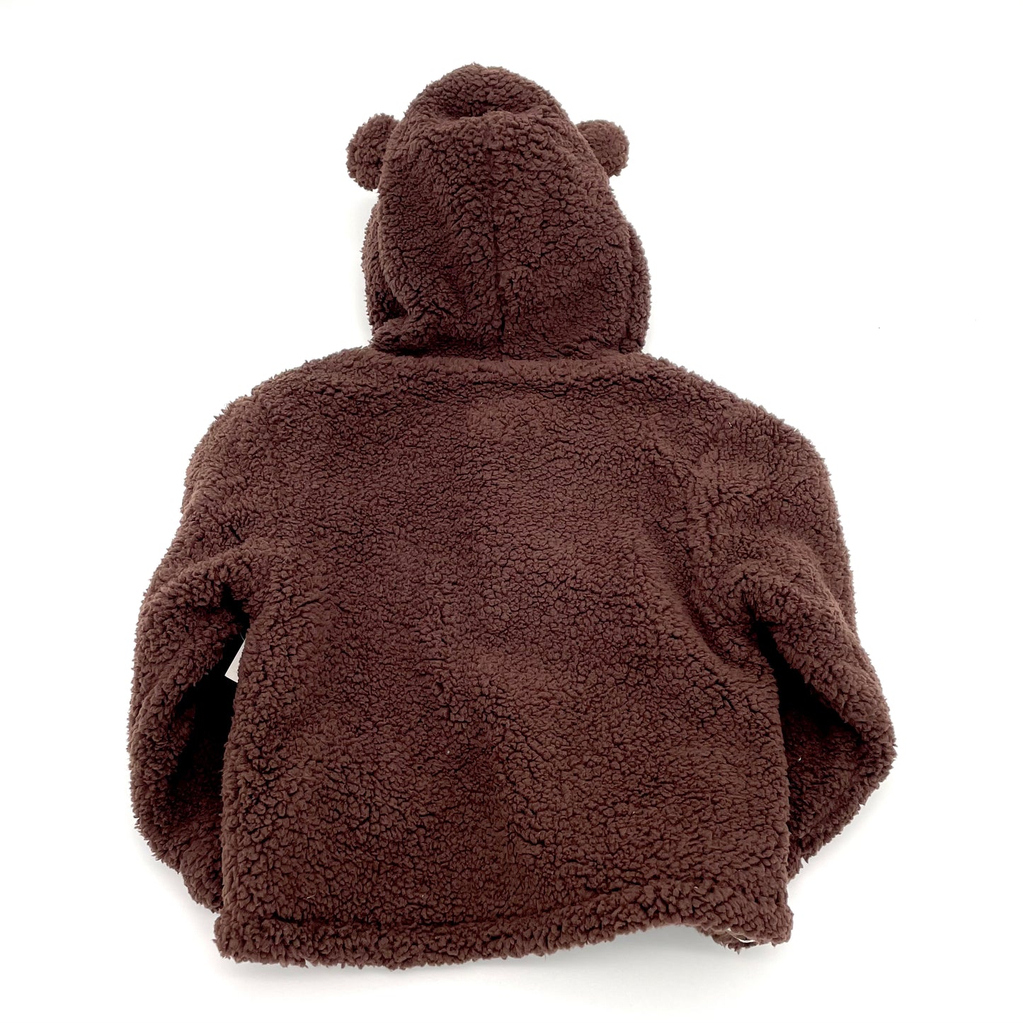 Magnetic Bears Mocha Fleece Hooded Baby Jacket