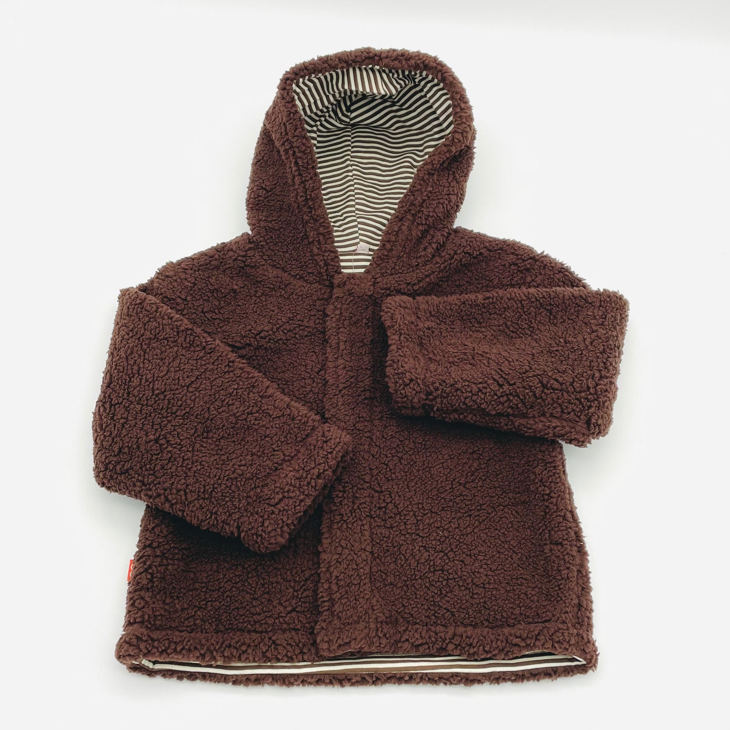 Magnetic Bears Mocha Fleece Hooded Baby Jacket