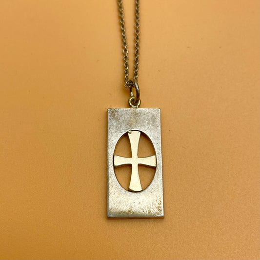 Kupittaan Kulta Vintage Silver Cross Pendant – Elis Kauppi