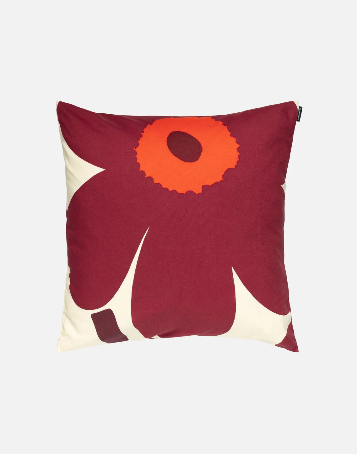 Unikko Cushion Cover Burgundy
