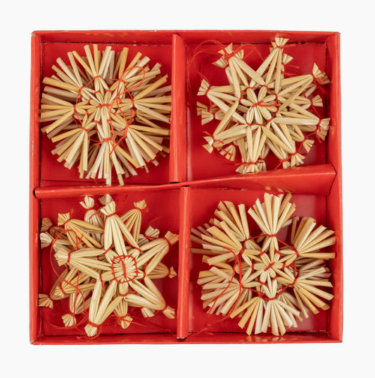 Straw Stars - Set of 14