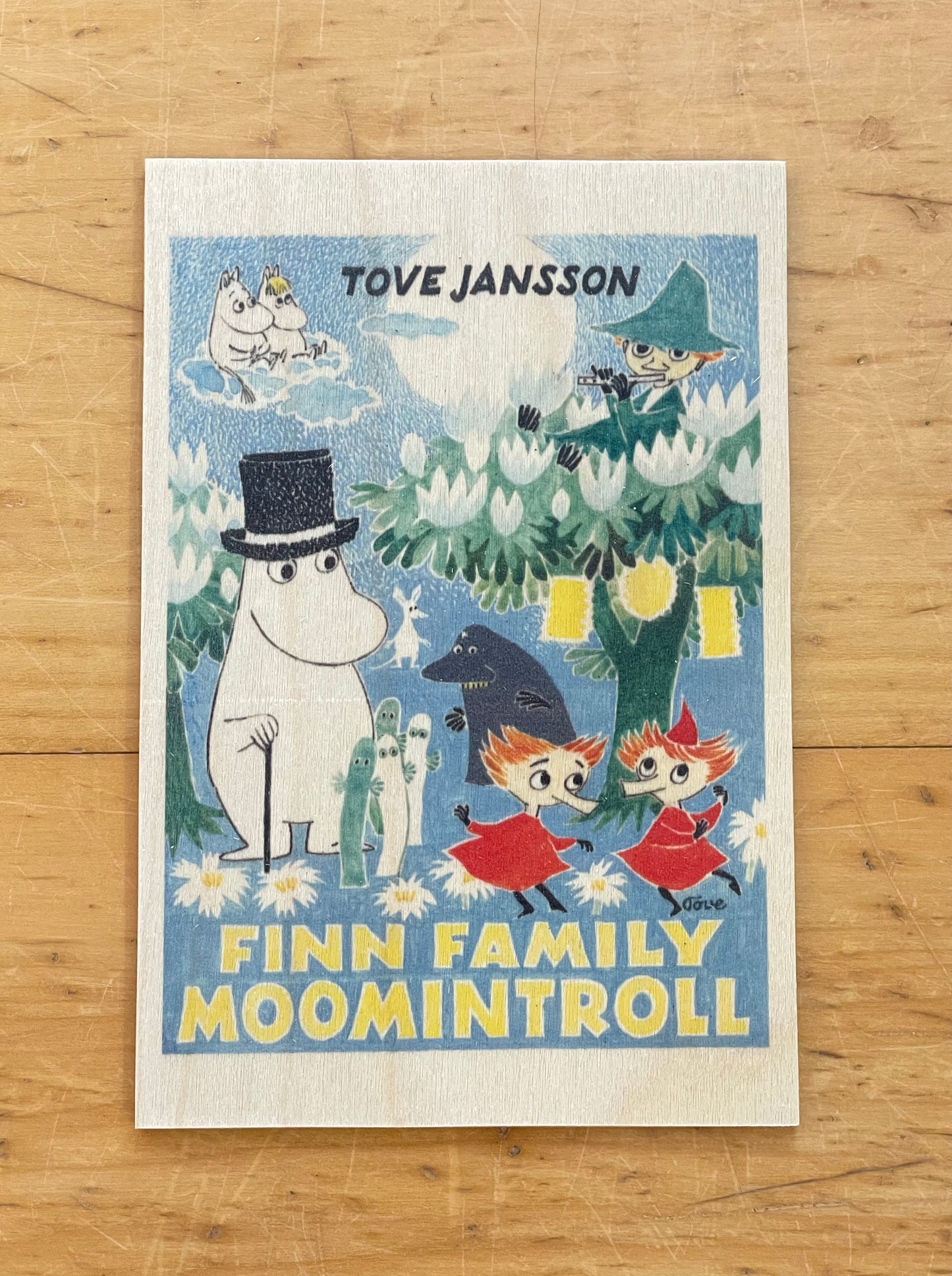 Moomin Wooden Postcard