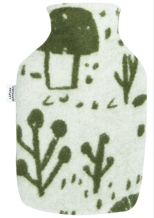 Metsikkö Hot Water Bottle Olive-White