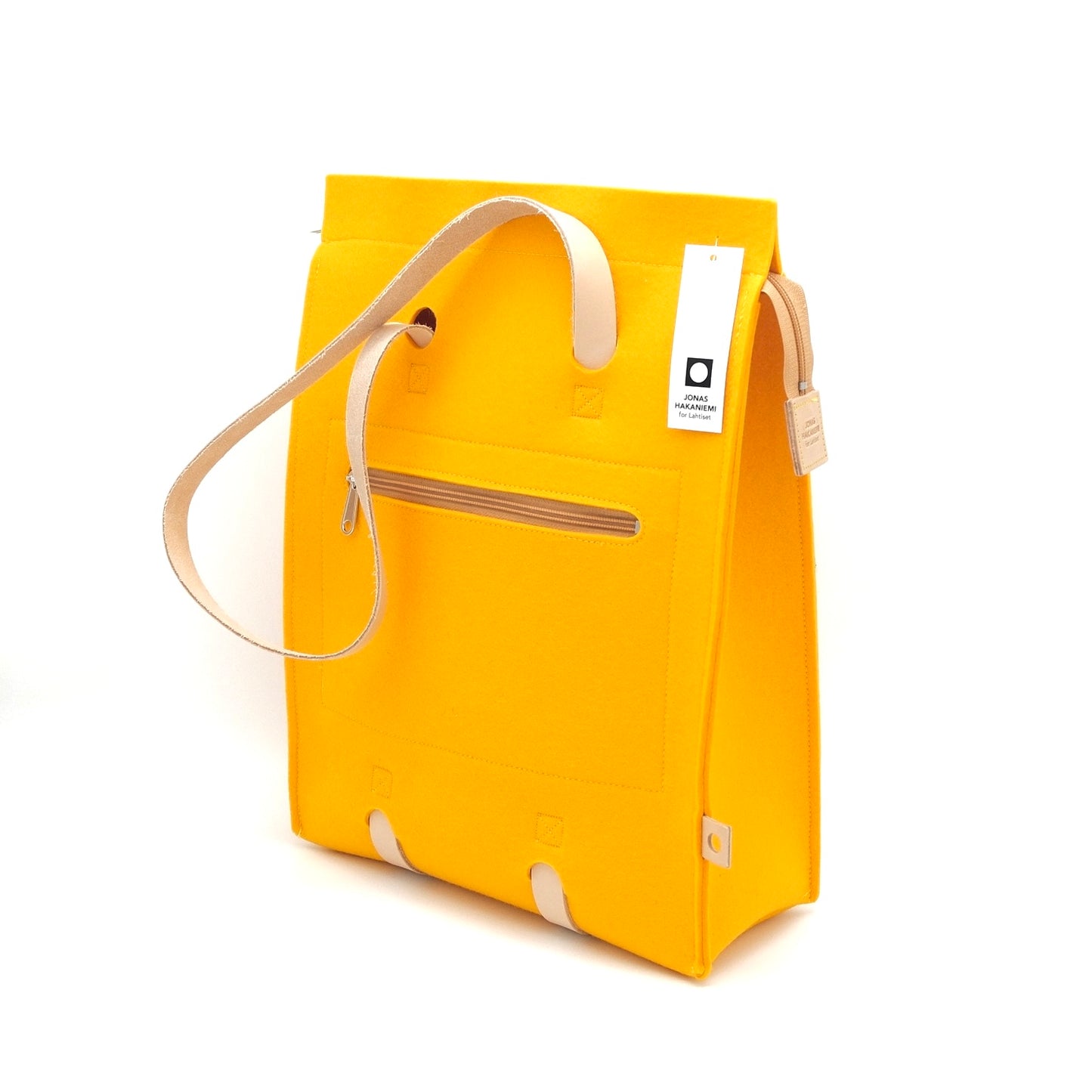 Laukku - Wool Felt Bag - Yellow