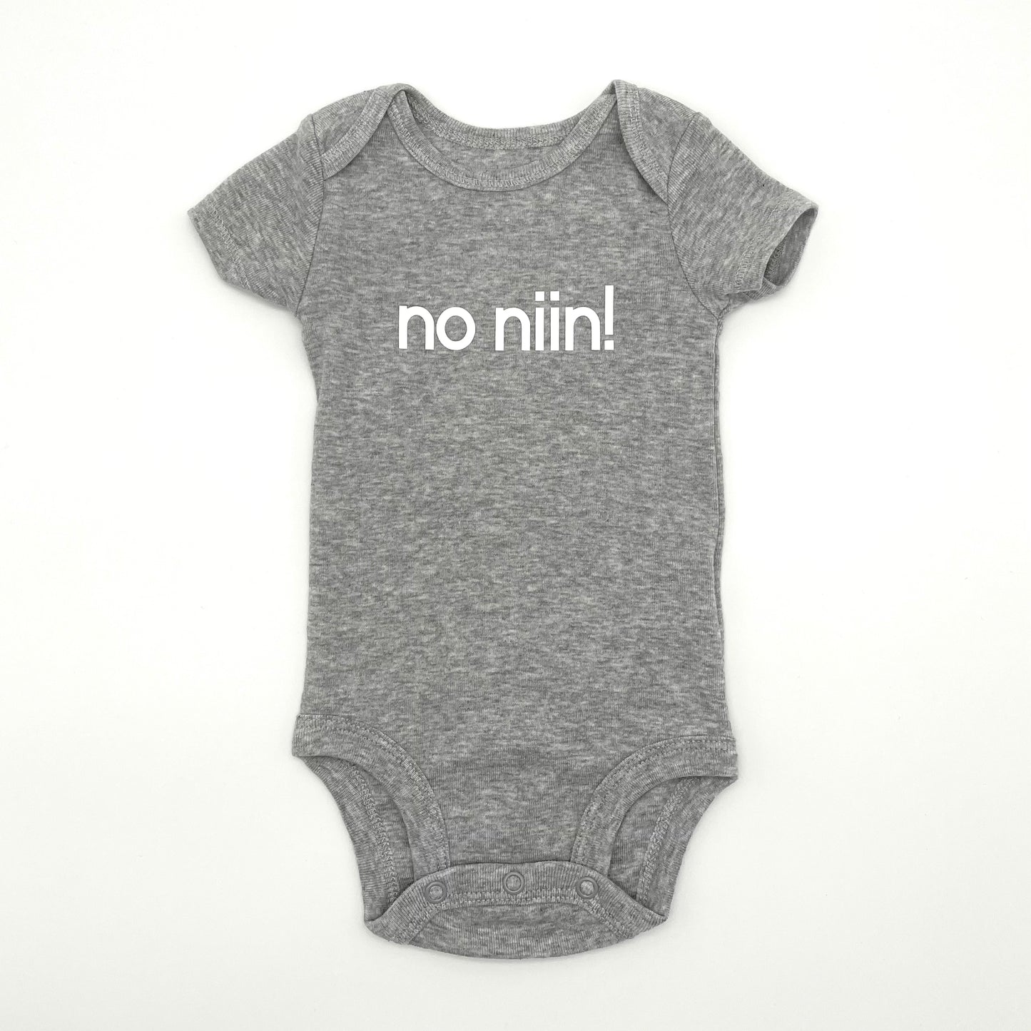 "No Niin" Baby Bodysuit - Short Sleeve