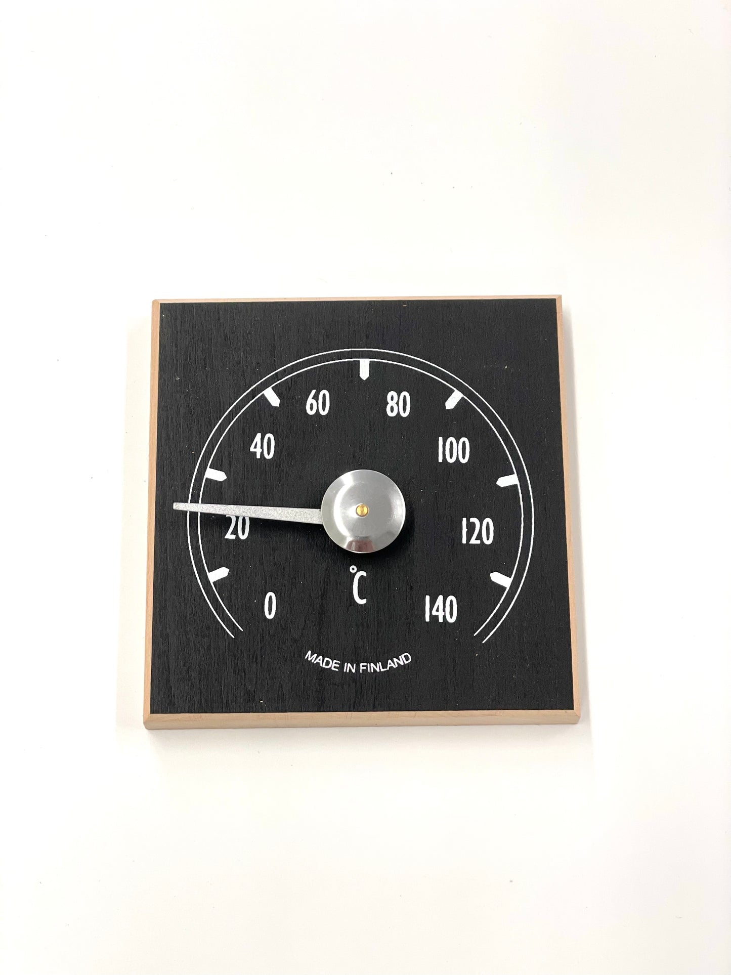 Saunia Thermometer, Square Black