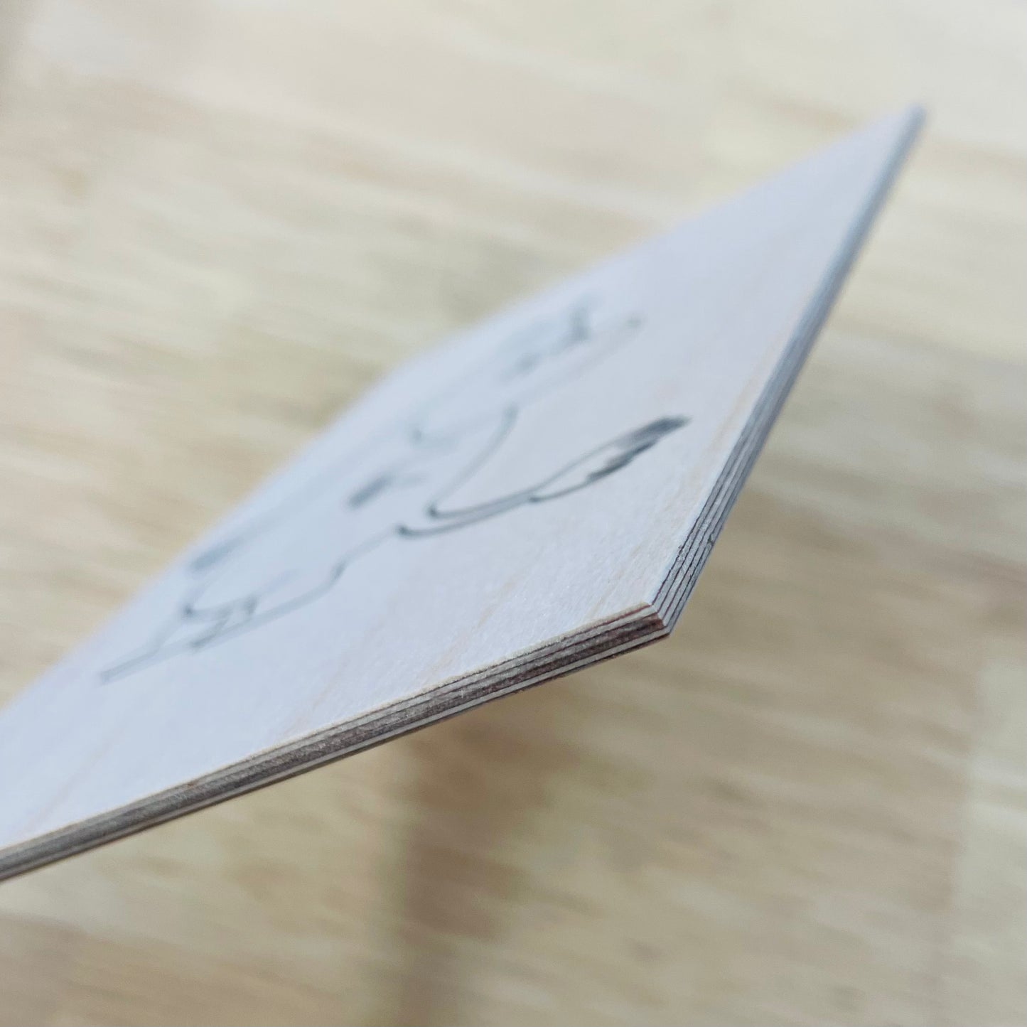 Moomin Troll Wooden Postcard – Made in Finland