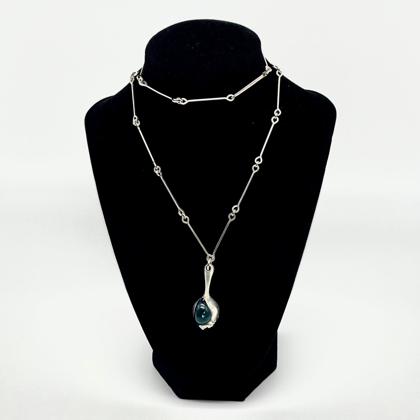 Lapponia “Nectaris” Necklace by Björn Weckström, 1974 Sterling Silver & Acrylic