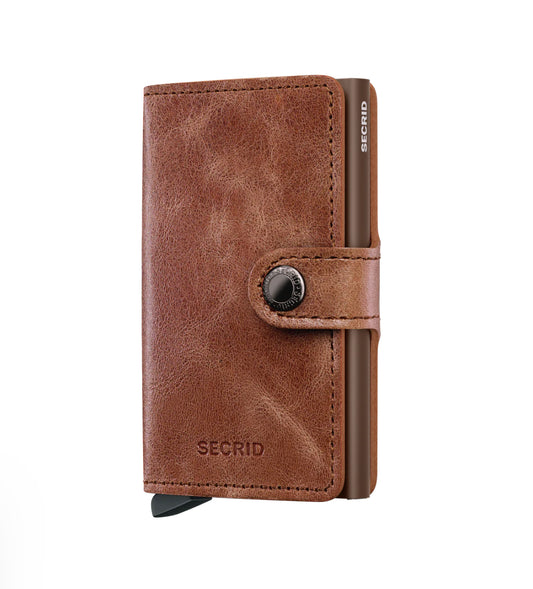 Miniwallet Vintage Cognac Brown