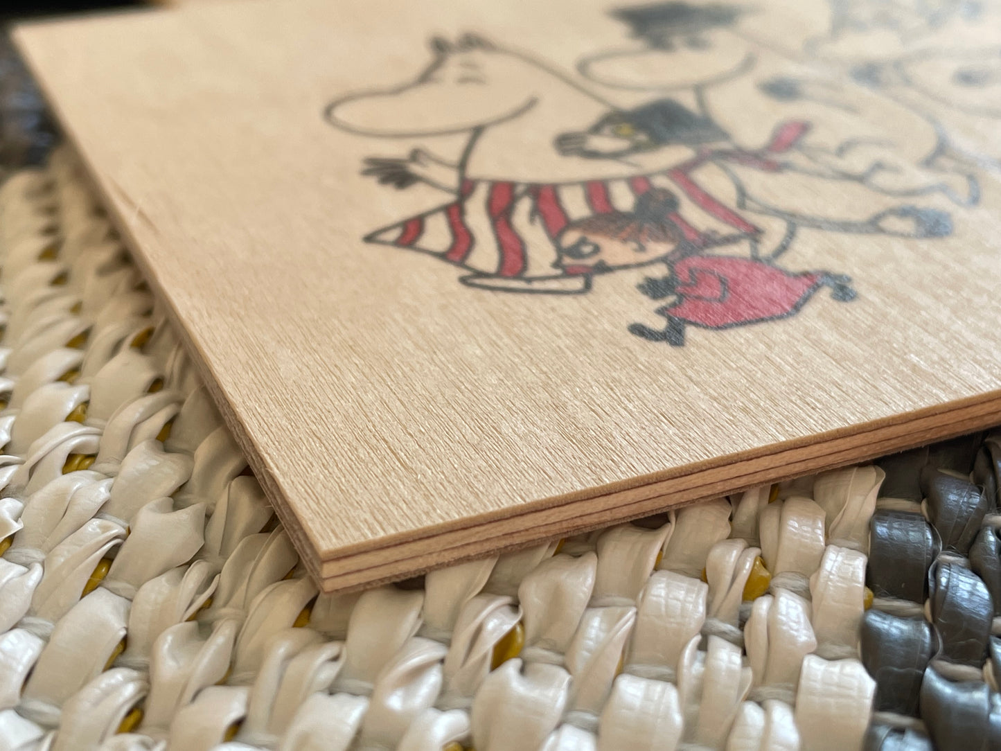 Moomin Wooden Postcard