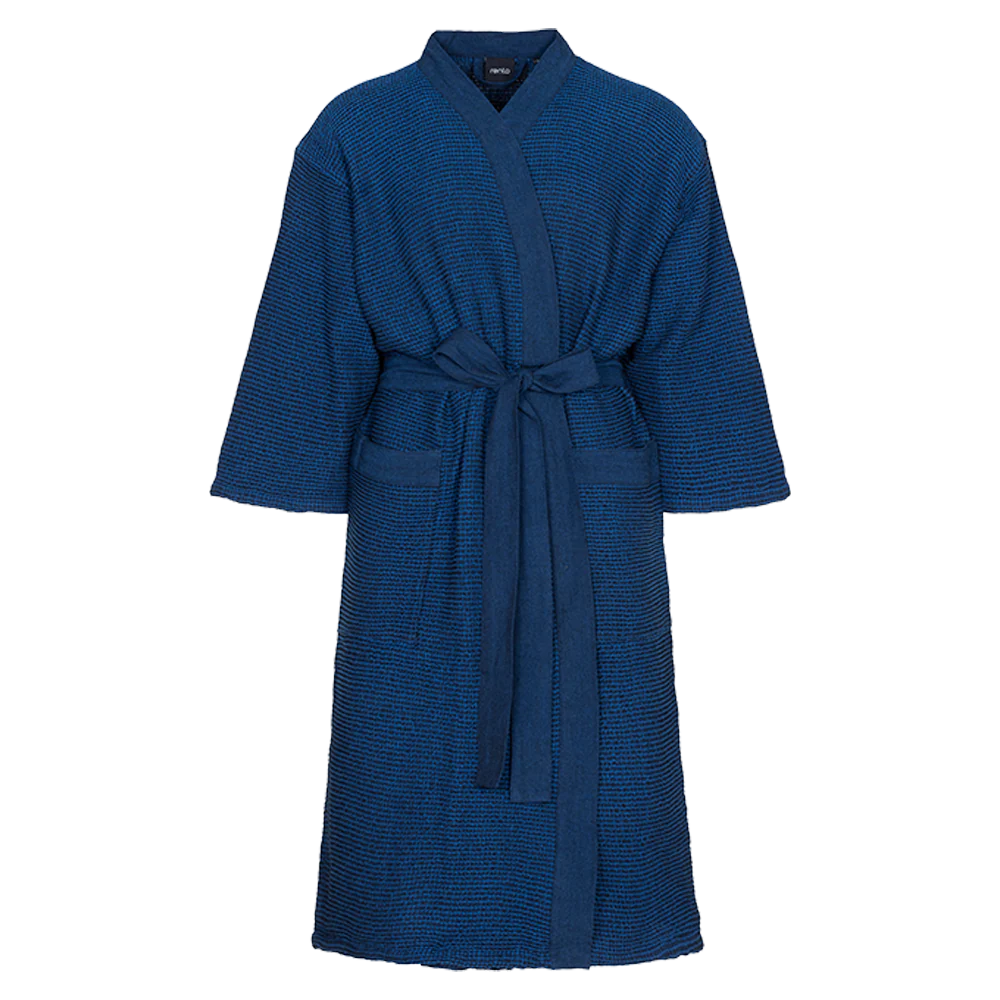 Kenno Bath Robe - Dark Blue