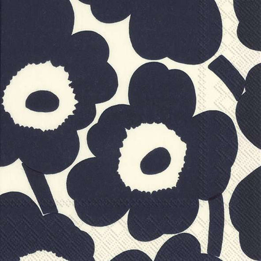 Unikko Dark Blue Nature Luncheon Napkins