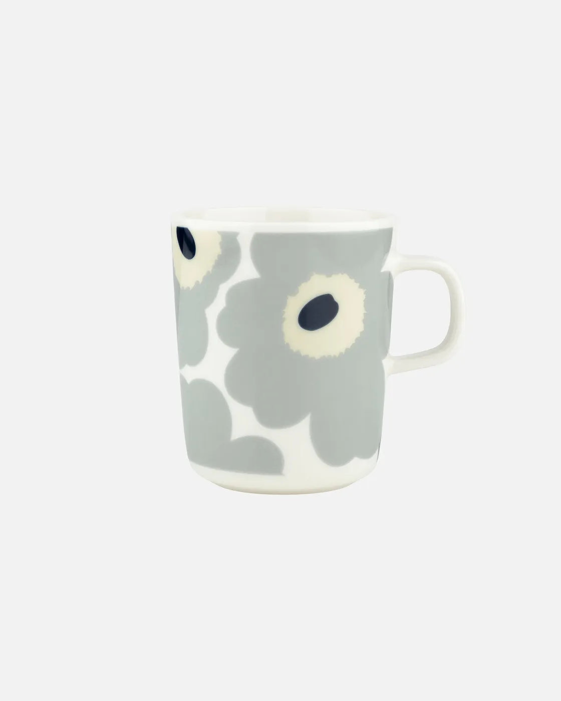 Oiva / Unikko Mug, 2.5 dl, White and Grey